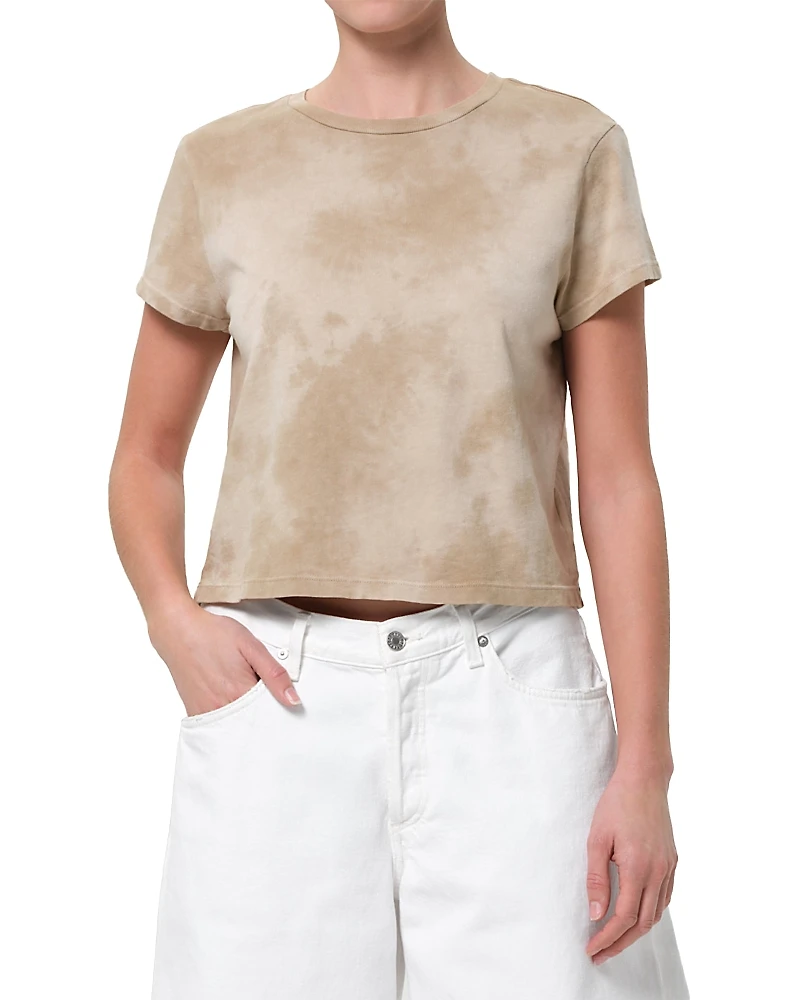 Agolde Adine Printed Shrunken Tee