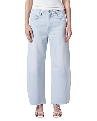 Agolde Low Curve Fray Mid Rise Jeans