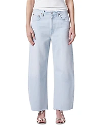 Agolde Low Curve Fray Mid Rise Jeans