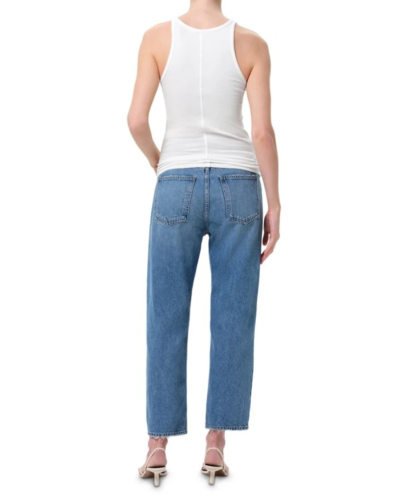 90's Crop Mid Rise Straight Jeans Shrine