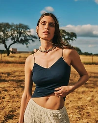 Cotton Seamless V-Neck Cami