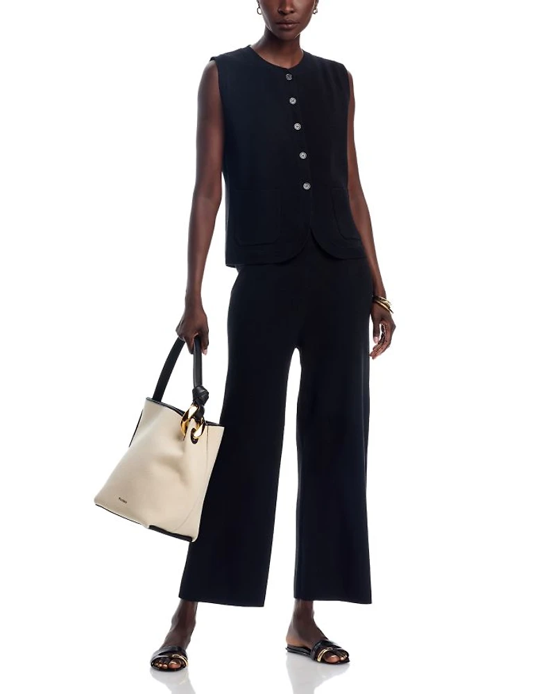 Sweater Vest & Wide Leg Pants Set