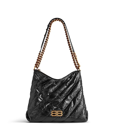 Balenciaga Crush Hobo Bag Quilted