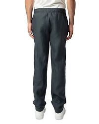 Regular Fit Pull On Linen Pants