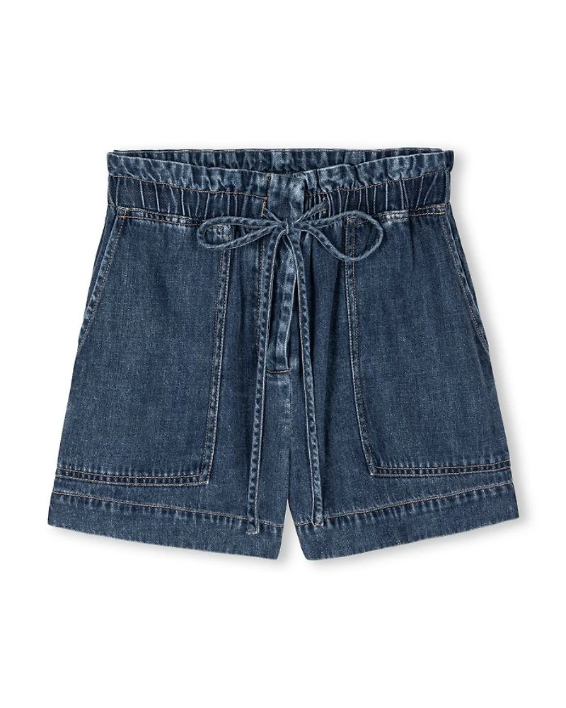 Foster Drawstring Denim Shorts