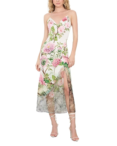 Alice and Olivia Julietta Cutaway Lace Trim Dress