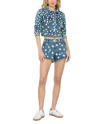 Warren Embroidered Cutoff Shorts
