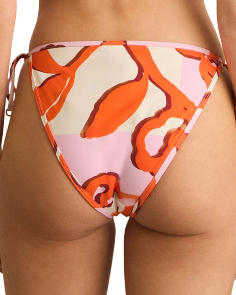 Leaf Print Side Tie Bottom