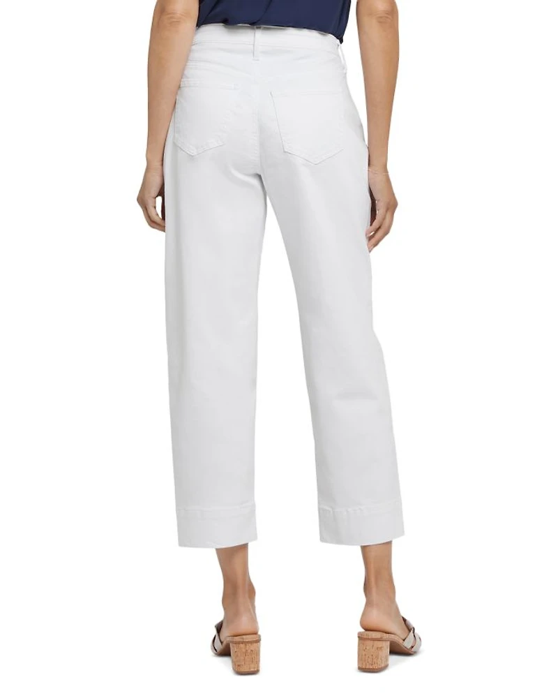 Balloon High Rise Ankle Jeans Optic White