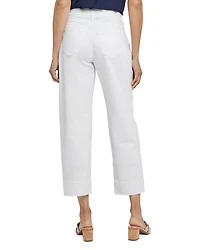 Balloon High Rise Ankle Jeans Optic White