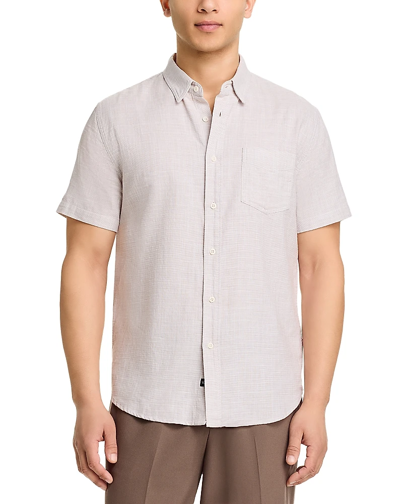 Rails Fairfax Tahini Etch Short Sleeve Shirt