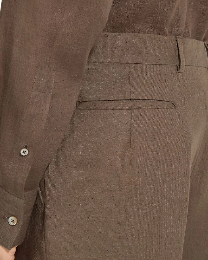 Oasi Lino Regular Fit Linen Trousers