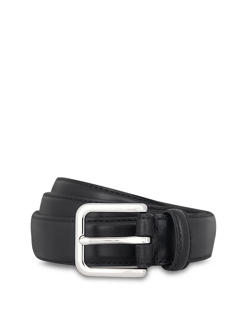 Vince Men's Stitched Leather Belt