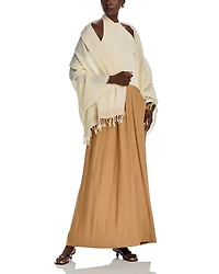 Vince Cotton Border Stripe Scarf