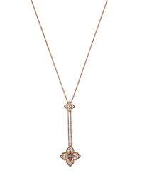 Roberto Coin 18K Rose Gold Venetian Princess Carnival Multi Gemstone & Diamond Lariat Necklace, 16-17