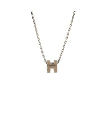 Pre-Owned HERMES Pop H Pendant Chain Necklace Metal and Enamel