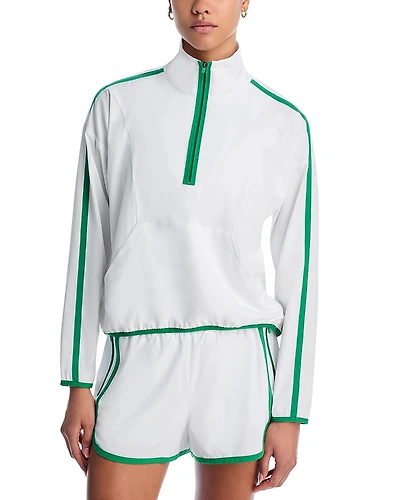 Beyond Yoga Course Contrast Half Zip Sweatshirt