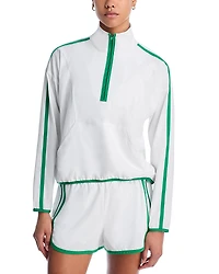 Beyond Yoga Course Contrast Half Zip Sweatshirt