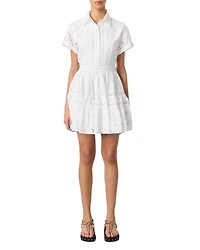 Embroidered Babydoll Dress