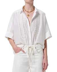 Citizens of Humanity Claire Lace Trim Shirt