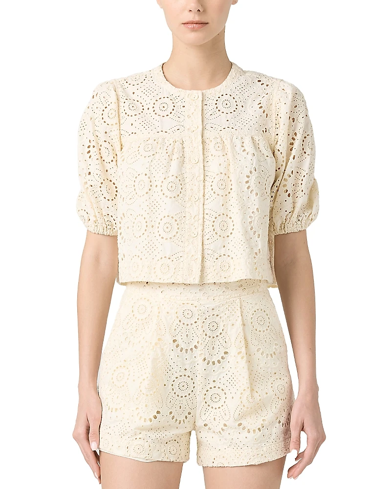 Blanknyc Button Front Blouse