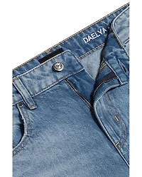 Daelya Straight Jeans Open Bu