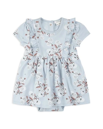 Girls' Hydrangea Print Bodysuit Dress - Baby