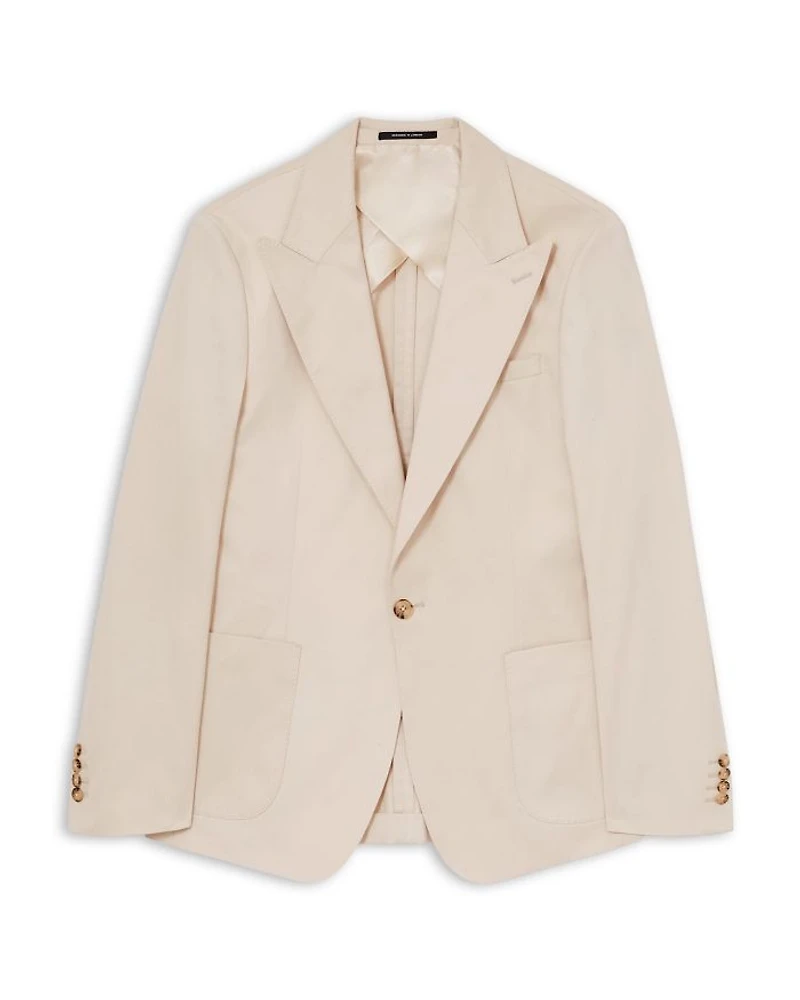 Putney Regular Fit Cotton Blend Peak Lapel Blazer