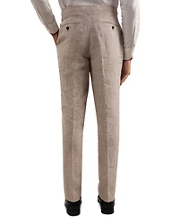 Ashton Linen Check Regular Fit Suit Pants