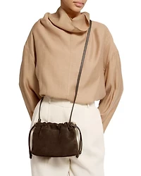 Charlotte Drawstring Suede Crossbody Bag