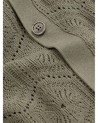Royce Short Sleeve Cuban Hexagon Pointelle Shirt