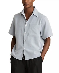 Sensei Short Sleeved Striped Seersucker Regular Fit Shirt