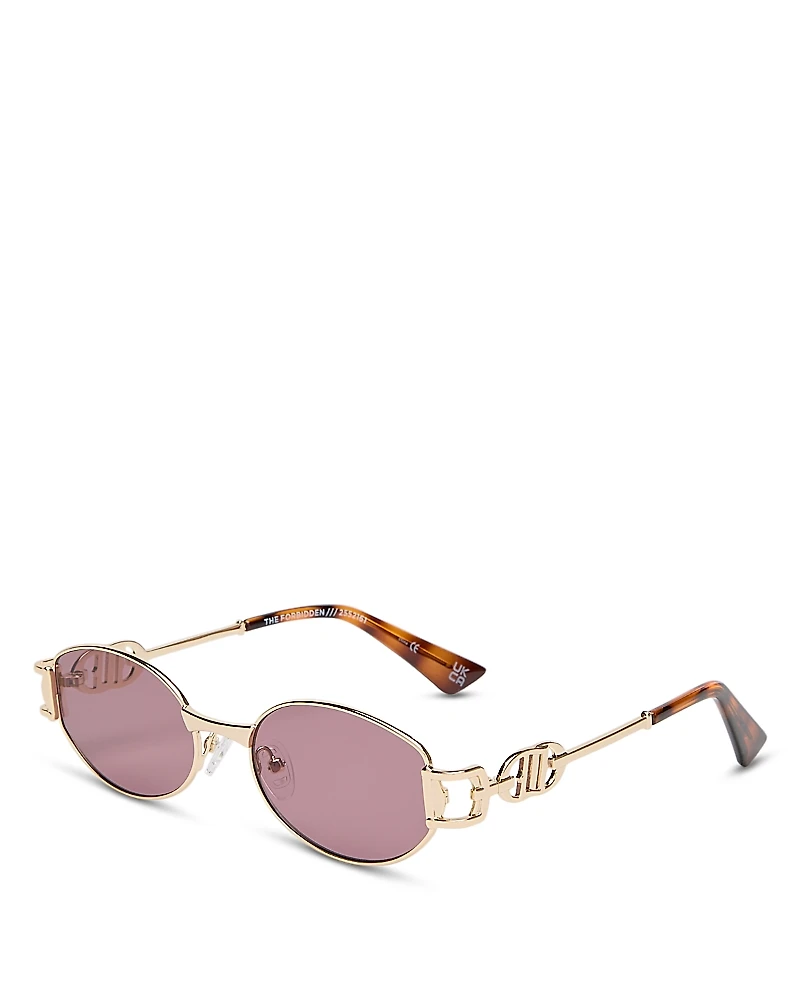 Le Specs The Forbidden Oval Sunglasses, 53mm