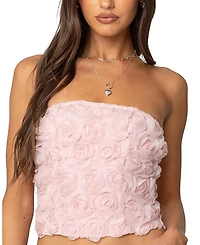Edikted Rosee Textured Floral Corset