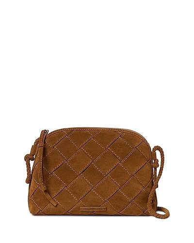Loeffler Randall Mallory Woven Suede Crossbody Bag
