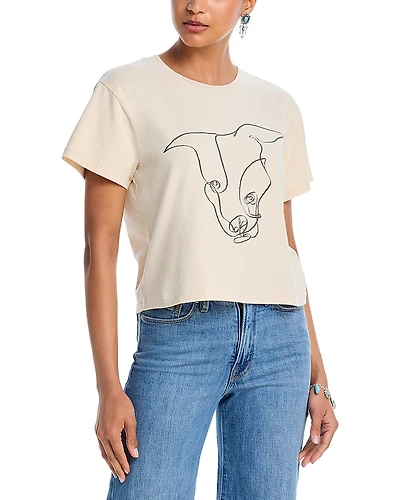 Aqua x Ava Phillippe Dog Boxy Tee - Exclusive