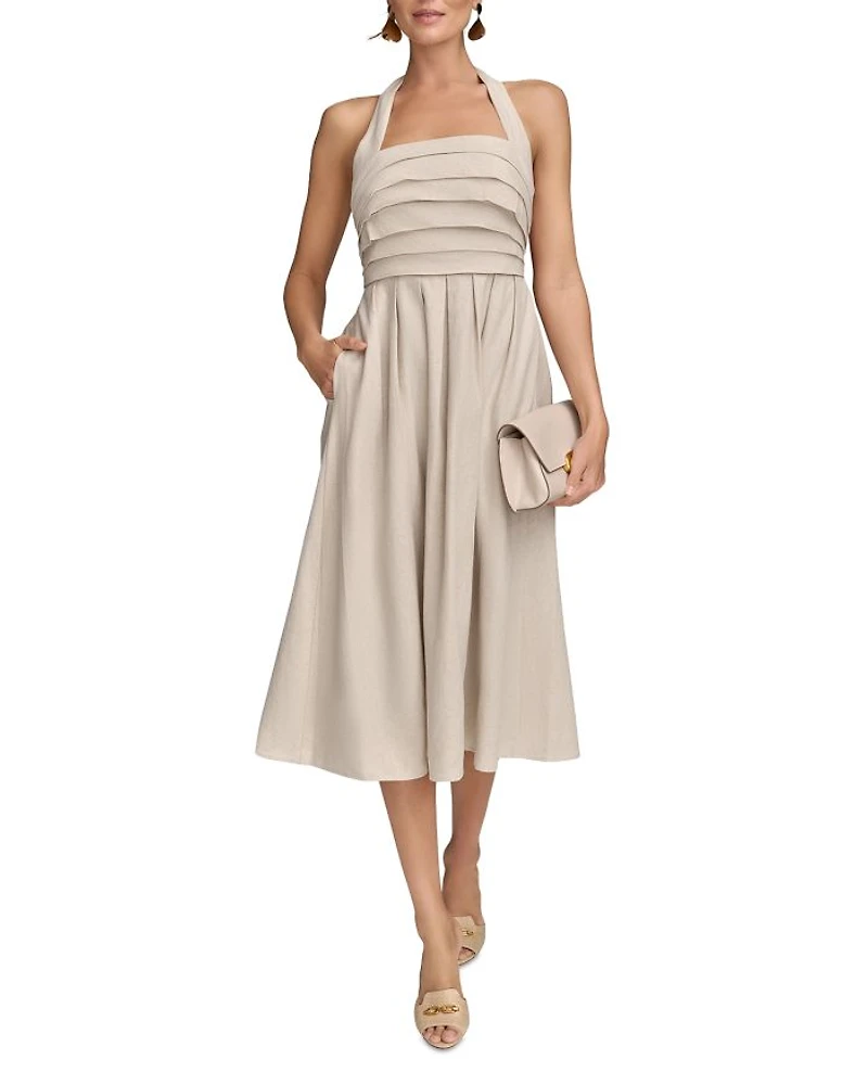Halterneck Midi Dress