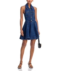 Light Blue Sleeveless Mini Dress
