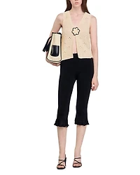 Ruffled Capri Pants