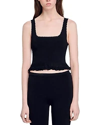 Ruffled Cropped Top