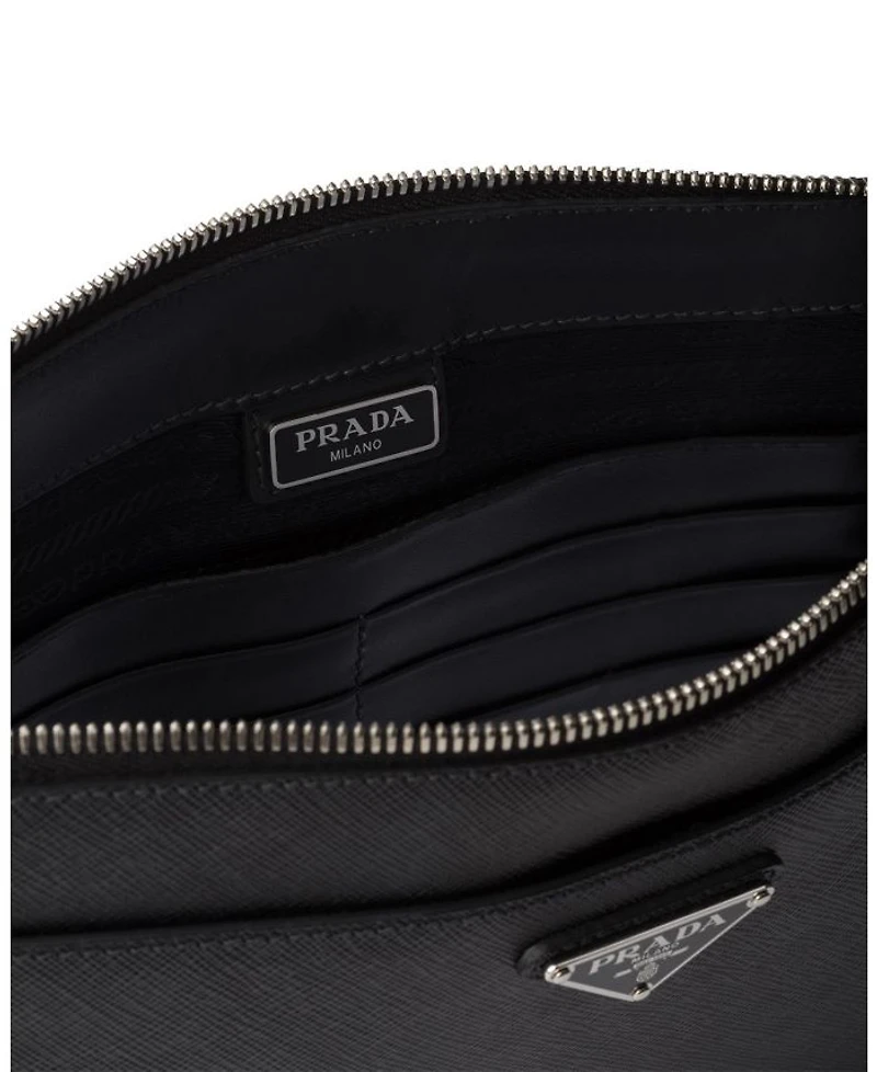 Saffiano Leather Pouch
