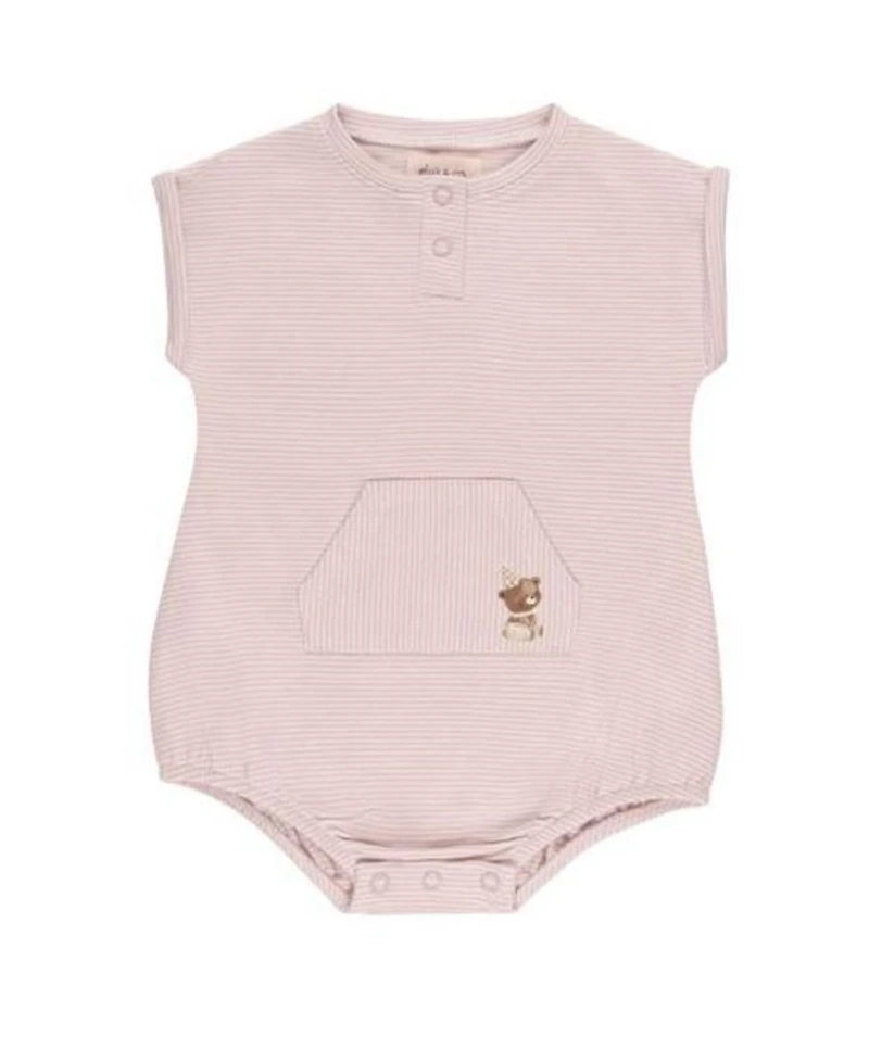 Unisex Baby French Terry Romper - Bear Collection