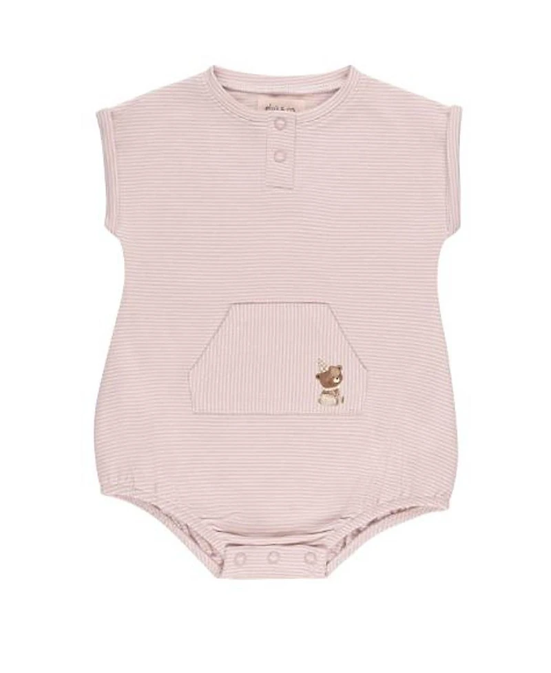 Ely's & Co. Unisex Baby French Terry Romper - Bear Collection