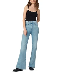 The Molly Petite High Rise Flare Jeans Riveting