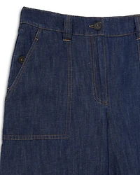 Wide Leg Linen Blend Pants