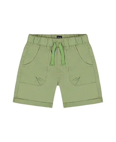 Deux par Deux Boys' Stretch Twill Short