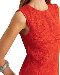 Annabel Shirred Midi Dress