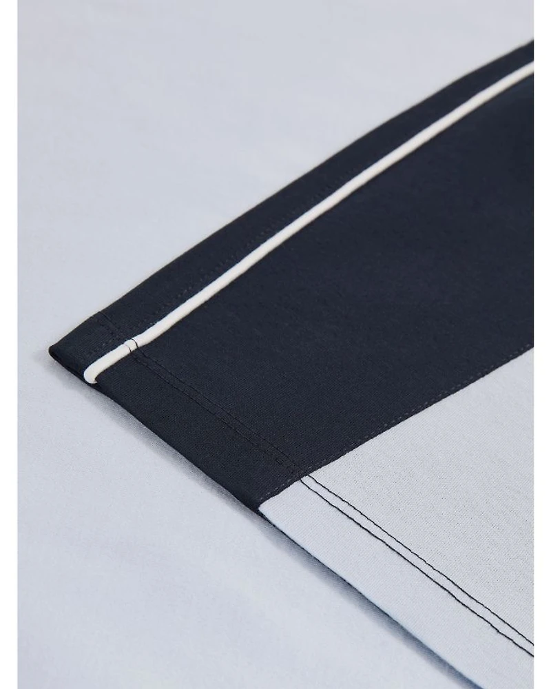 Mercerized Color Blocked Tee