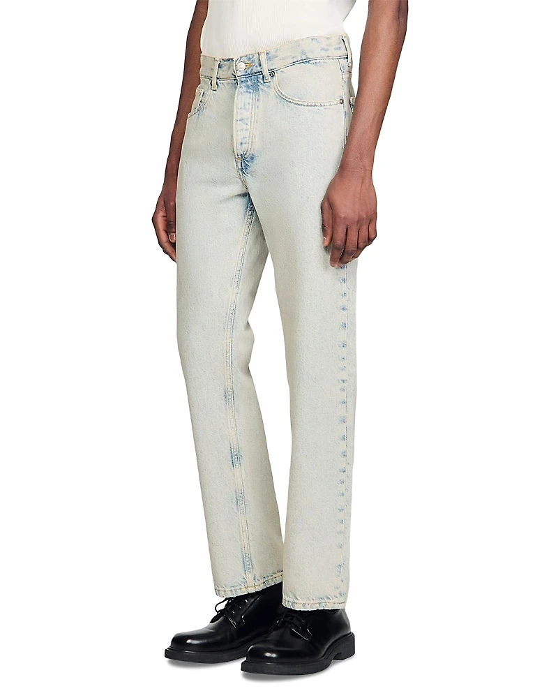 Sandro Faded Wash Classic Fit Jeans