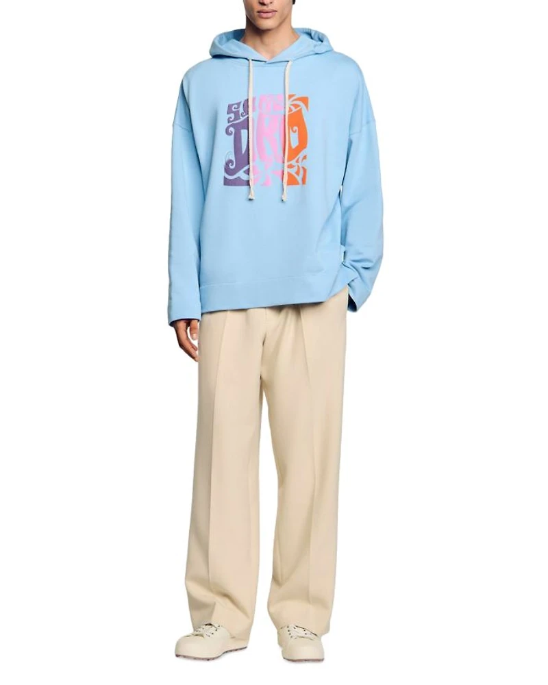 Graphic Oversized Pullover Hoodie